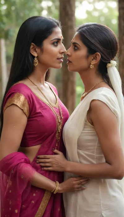 trans women with long foreskin, with a lesbian mom, indian, couple