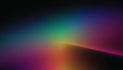 black background, multicolored gradient