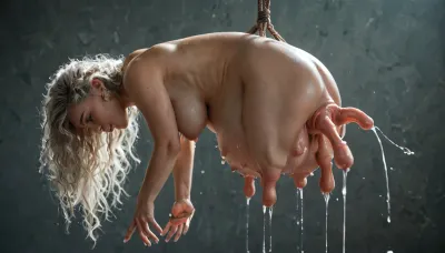 Hanging tits beautiful udders, slut udders