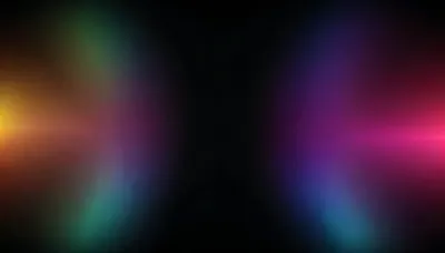 black background, multicolored gradient