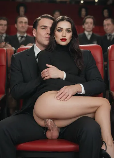 score_9, score_8_up, score_7_up, absurd_res, hi_res, (big man sitting on chair in a crowded movie_theater, girl on lap:1.1), open pants, hug, anal, pussy_juice, stealth_sex, cum, black outfit from Addams family, smug, surprised, exhausted, rolling_eyes, covering_mouth, detailed face, intricate details, hyperdetailed, very aesthetic, motion_lines, (((morticia from Addams family)))