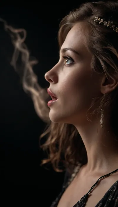 simulacra, black background