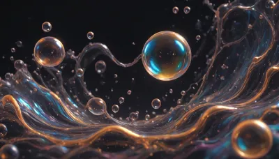 Style ios 16, fluid liquid black oil background, gentle undulations, any mockups, elements glassmorphism bubbles undulations, <lora:436263_training_data:2>, <lora:BubbleXL:1.1>