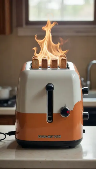 art of deception, boom, bumba, binga, feminine, stands of a toaster, high dynamic, /©KlTTY-ART/