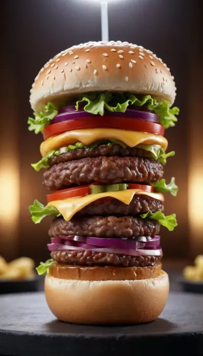 a hamburger in the form of a penis