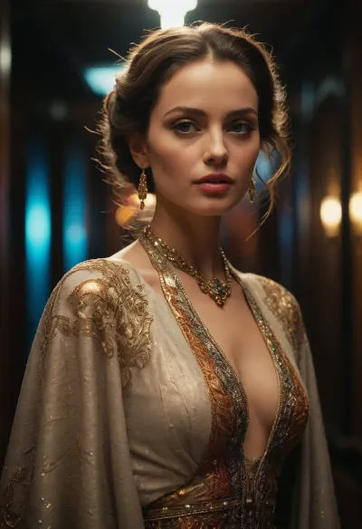 image of the most beautiful woman to have ever lived, she is the epitome of beauty and grace, stylish clothes