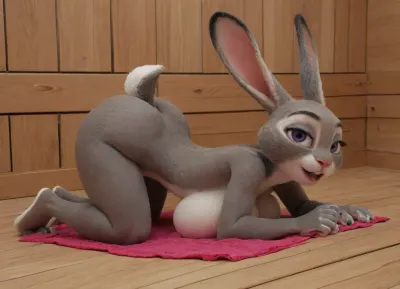 judy hopps has bunny ears, (full nude solo cartoon anthro judy hopps rabbit bunny), anthro judy hopps face, anthro judy hopps body, sauna scene, towel on ground, rear view, full nude, anal gape, visible open butthole, ass up, judy hopp's hand holding her own butt, cartoon furry yiff animated anthro judy hopps, grey fur, beautiful anthro face, anthro rabbit judy hoops face, skinny, tiny waist, MILF, perfect judy hopps tail, muscular, huge breasts, gigantic breasts, seductive look, lustful eyes, mouth open, cum drip from ass, ((((judy hopps must have rabbit ears and tail)))), ((((grey anthro judy hopps rabbit face)))), ((((grey anthro judy hopps rabbit body))))