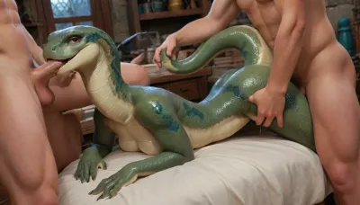 reiq style, sex, lizard milfs, (scales), stomach, naga, ((green skin tone colour)), (different natural breast), (perfect eys:1.5), big hips, room, (nude:.9), reptiloid, head, Ball_python, cobra, Reticulated_python, Trimeresurus_albolabris, bukkake, cum, <lora:Animated_Concept:.8>, <lora:reptiloids_sdxl_v05_495-15-0:.8>, <lora:snake_v1:.8>, <lora:MS_Real_XL_Bukkake:.8>, doggystyle, from, behind, human, on, anthro, feral, <lora:SDXL_Human_Male_Furry_Female:.8>