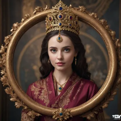 В роскошной спальне дворца принцесса Жасмин лежит на огромной кровати, греясь в ярком солнечном свете, струящемся через массивные окна. Ее гладкая кожа светится, ее маленькая эластичная задница выглядывает из-под ее нежного положения. Длинные черные волосы каскадируют вокруг ее тонкой талии и стройных бедер, украшенных синей тиарой. Ее красивое лицо обрамлено выразительными чертами и ярким макияжем, ее маленькие сиськи едва содержатся в белых коротких перчатках. Сексуальная улыбка украшает ее блестящие розовые губы, ее карие глаза мерцают. Ее чисто выбритая киска спрятана под нежными белыми высокими чулками, ноги согнуты в коленях. Белые прозрачные туфли на высоких каблуках дополняют ее привлекательный ансамбль.