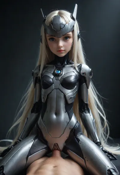 carbon android, mechA GIRL, carbon body, skinny, thigh gap, carbon pussy, very long metallic hair, (cute:1.5), (young:1.5), pov fuck her, straddling, cf_style, <lora:Carbon_Fiber_Style_World_Morph_SDXL_-_Snoodler_-_V2.0:.8>, ral-carbonfiber, <lora:ral-carbonfiber-sdxl:.8>, <lora:EnvyMechaGirlXL02:.8>