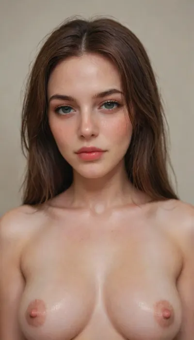 Ukrainian woman, extreme close-up, portrait, realistic skin, with freckles and moles, mischievous smile, lips painted a strong red, Instagram model, 25 years old, happy, perfect, slim body. Lowering her black satin bra to reveal her C-cup breasts, long, tousled dark red hair, half up and half down, perfect face, eye contact, perfect eyes, beautiful, sexy, sensual, seductive eyes and gaze, lying down, 1 girl, in, body, excessive, pointed nipples, hyperrealistic, green, eyes, blue, brown, perfecteyes, <lora:PerfectEyesXL:.8>, 90s, style, 80s, Analogic, 1990s, <lora:Portraits_and_beuty (1):.8>