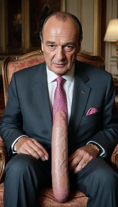 Jacques Chirac nu penis Gargantuesque