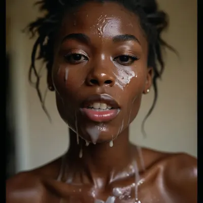 30 year old tall and very skinny african nigerian queen, covered in thick white realistic cum, sexy expression, woman, cum, on, face, <lora:MJ52:.3>, <lora:BUT_SDXL_SHS:.6>, <lora:add-detail-xl:.5>, <lora:CinematicStyle_v1:.7>, <lora:JustCum:1.5>