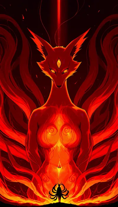 Extremely high-quality, highly detailed, cinematic, 8K, HD photo, (((she is dressed sensually as Kurama, the nine-tailed fox from Naruto))), .