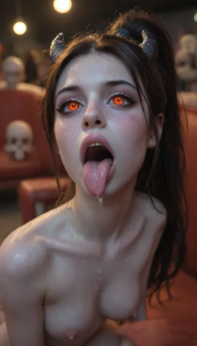 cinema, film, movie, hypno, hypnotising viewer, white and blue school dress, small cock, mind blank, sex slave, fuck toy, servant, hand holding hair, small cock on cheek, close up, long tongue, kissing shaft, large mouth, trippy, iridescent, trip, melting, psychedelic, acid, mushrooms, salvia, entities, dmt, fractals, snake eyes, high ponytail, wet straight hair, demon, dark, large round breasts, back arched, evil, cum, tight body, hannahowoxl, vibrant, colour, pony tail, straight hair, devil, horns, wet, rain, void, alien, fire, demons, fangs, manipulative, psychotic, mad, lust, masturbating, entity, hard cocks, cumming, tight pussy, dripping, staring at viewer, Trfut, flac-futa, flac-penis, photo, artwork, futa, shemale, <lora:HannahXL:.8>, <lora:SDXLlora4flFut-000014:.8>