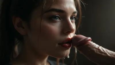 Beautiful college girl long ponytail, close up of red glossy lips, perfect high detailed erect penis, dripping with cum in backlight, photorealistic, <lora:Picture_enhancer:1.2>, <lora:Super_Eye_Detailer_By_Stable_Yogi_SDPD0:1.2>, <lora:BUT_SDXL_SHS:1.2>, <lora:dark:1.2>, <lora:Carmine_Red_Lips:1.2>