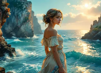 artistic style, drawing, on paper, cartoon, cartoon figure with soft colors and style, a adult 2D ocean fantasy women, paper background, hand drawn ink painting, fairytale, concept art, character design, full_body, maximum aperture. /KlTTY-ART/, <lora:COMFYUI_mimic_landscape_-_XL_SDXL v2.0:.7>, <lora:attractive_notrigger:.8>, <lora:PerfectEyesXL:.6>, <lora:MJ52:1>