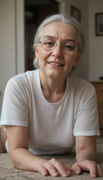 (GILF:1.8), realistic, Really ugly fat, 99yo elderly older thin native american grandma wrinkeld Saggy skin and body, face Looks Really very old saggy and wrinkeld and Really ugly face face Like a Olderly granny, third teeth, granny short white hairs, granny old glasses, elderly, older heavywight wrinkeld soft unformed Saggy Natural large huge limp tits, crawl on floor, wide sleepingshirt, room, view from afar