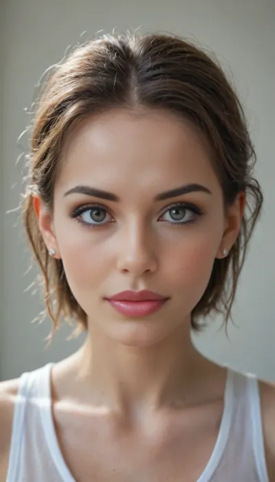 1girl, perfect 50 jo, blue eyes, front view