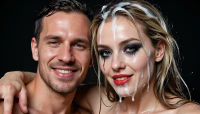 Selfie im swinger club – nass, verschmiert & glücklich