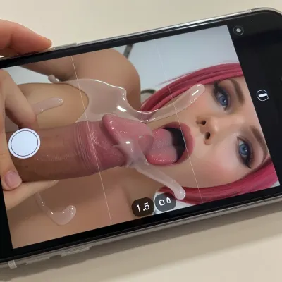 ((POV, man penis laying on smartphone screen, cumshot on screen, cum on smartphone screen, cum dripping frome penis why watch recording video with a smartphone:1.5)), (((women open mouth, ahegao, tongue out, blue eyes, pink hair, inside smartphone frame)))