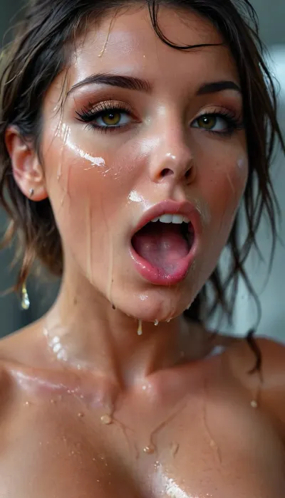 neonpunk style, 30 yo woman, Close up, cum covered, ((cum dripping off face and on chezt)), Stunning 30 year old woman, satin dress, .dark hair, dark tan, Erotic, sexy Seductive. beauty, but, woman, cum, on, face, <lora:attractive_notrigger:.6>, <lora:BUT_SDXL_SHS:.6>, <lora:RMSDXL_Darkness_Cinema:.6>, <lora:Vivid Midjourney mimic - XL SDXL v2.0:1.3>, <lora:JustCum:1.7>