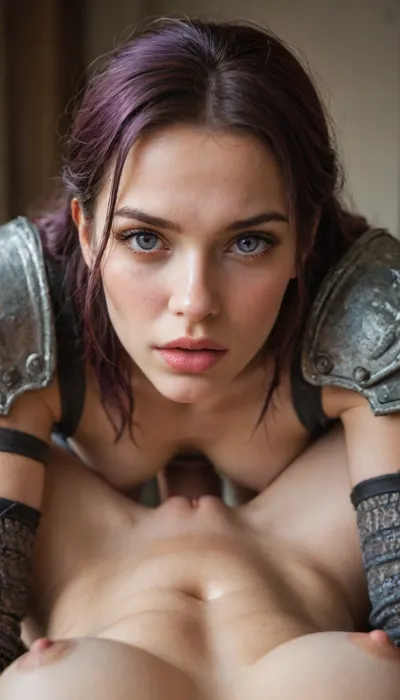 harem, beautiful russian girls only, random colour hair, purple eyes, lesbian cunnilingus sex, small elastic breast, russian armor, russian kokoshnik, warrior girls covered in royal purple in the royal chambers., female, pov, cunnilingus, 2girls, girl, licking, pussy, <lora:EnvyZoomSliderXL01:1>, <lora:EnvyCuteSliderXL01:2>, <lora:Colorful Hair Slider_alpha1.0_rank4_noxattn_last:2>, <lora:Cunnilingus XL:.5>