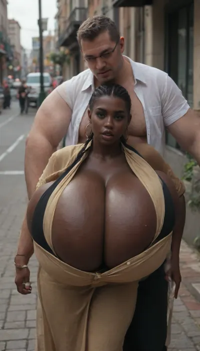 (((very beautiful slutty seductive African prostitute woman fucking a very fat very old business man standing next to her))), (very gigantic very massive droopy tits:1.5), (very overflowing cleavage:1.45), (very low cut long boob cleavage:1.25), fucking from behind, at a brothel in a whirlpool, (absolutely black skin:1.65)