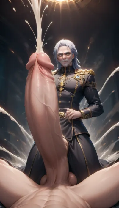 Breiter, Fokus hyper, huge, cock, 1, 8 anime, hugest, man, ever, cumming, <lora:HugeAnimeCocks:2>