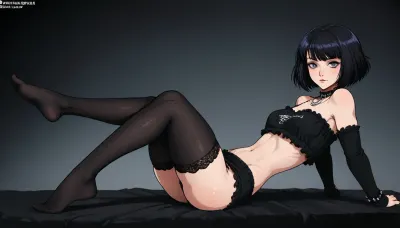 (Markgavatino meets Neocoill style), Cutesexyrobutts style, Cel-shaded, inked lineart, limited color palette, masterpiece, goth, ((stockings fetish:1.5), long legs, leg focus), dynamic pose, <lora:mk_Bp Anime_xl:1.2>, <lora:lineartSDXL:2>, <lora:EnvyBeautyXL01:2>