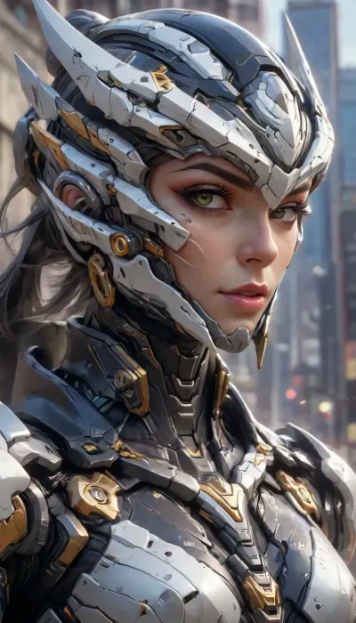 Cyborg Ninja, cyborg, Ninja, face visor, mecha armor, (detailed iris), (detailed nose), (detailed mouth), fit Body, eyeliner, gorgeous face, earrings, intricate clothing, Oasis, Portrait, overwatch Comic Style, drawing, painting, Sketch Style, Sketch art, <lora:Mecha_Ggorgeous_Armor-000011:.2>, <lora:UnderboobXL:2>, <lora:aesthetic_anime_v1s:1>