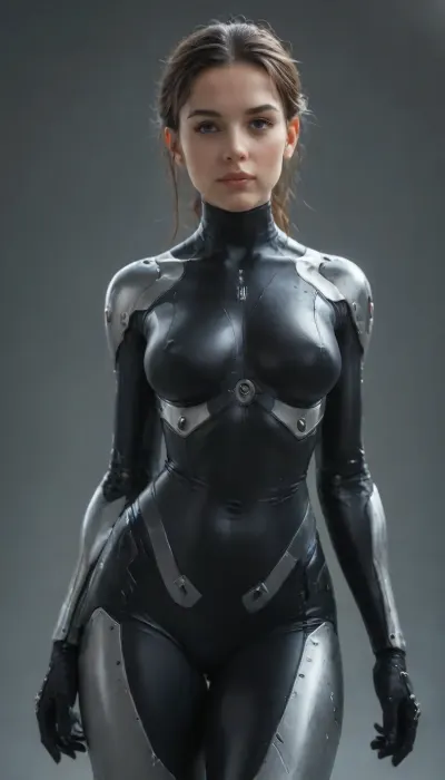 Woman, 30, super cute, absolute beauty, cyborgmech, exosuit, cyborg Ninja, <lora:aesthetic_anime_v1s:.8>, <lora:CyborgMechExosuit_v1.5:.8>