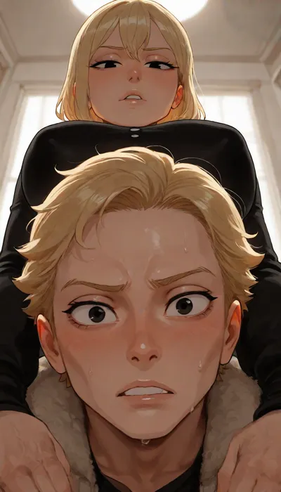 BNHA, (MHA), Hero Prodigy gets a Femboy System, Nao Ichijo, Nao meet's his alter femboy ego. incase style, (Cartoony), incase, style, <lora:SDXL_oral_v1-000009:1>, <lora:bimboxl_02:.5>, <lora:Incase_Style__SDXL:.4>