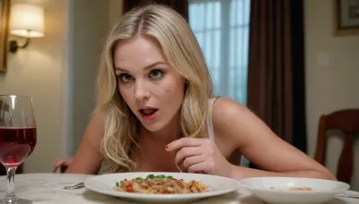 Hot blonde stepsister, licking, sexy intriguing auntie, mom laying fingering herself at dinner table, son with cute face and huge cock cómes asking mom, may I fuck your soft use, =\