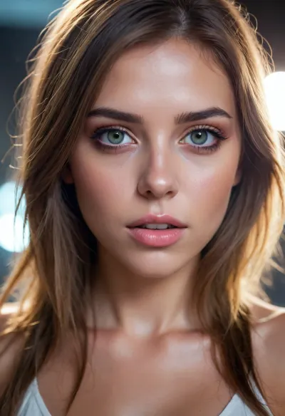 sexy girls with white eyes