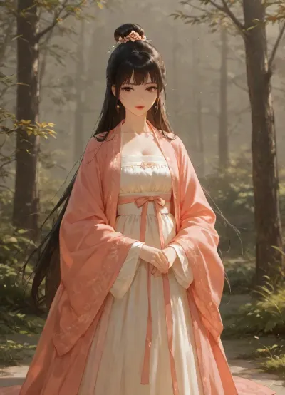 1girl, (Hanfu:1.5), szhf, dress, <lora:szhf:.8>