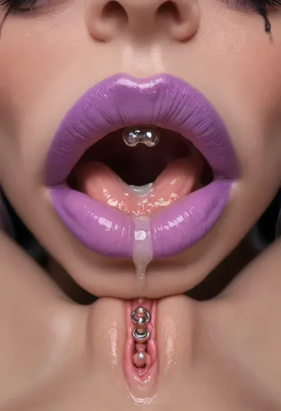 (The sexy Kotoko Ijichi:1.9), (long silver eyelashes:1.5), wearing a Kotoko Ijichi crown, labia, clitoris, open, spread, closed, long, shaved, (big eyes), bad, lighting, (large puffy areoles like purple lips:1.3), spreading, legs, creampie, pussy, nude, body, closeup, natural huge boobs, sagging PsyLand, Open mouth. heavy makeup., (Bright Creamy lipstick:1.1), (clitoral piercing ring:1.7), (huge fake purple lips:1.3), Huge thick black false eyelashes. Bimbo cougar loll. Pov, Huge glossy lips. Extremely beautiful full face bimbo, rund face, Thick purple dark lipstick with heavy lip liner, (alot of cum in her face:1.2), (cum dripping down:1.3), face, cum, licking, each, other's, tongues, kissing tits, other, on, the, artoflips, uoclips, lips, lipstick, art, of, perfecteyes, <lora:kissing_v2:2>, <lora:Art_Of_Lips_PONY_XL_By_UOC:.8>, <lora:lora-sdxl-perfect-eyes:.8>