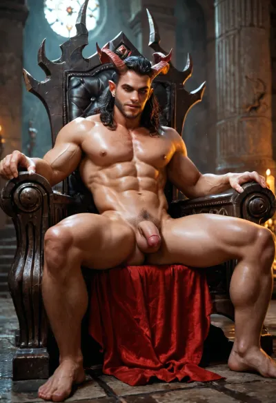Hot man on the Throne of Satan.