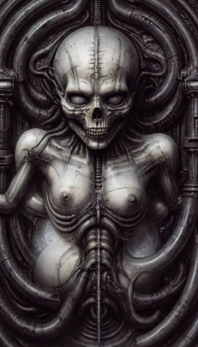 (Highly detailed black and white surreal biomechanical illustration in the style of H.R. Giger), septic flesh, <lora:hrg:.1>, <lora:g1g3r:.1>, <lora:concept_pov_dt_xl2-000020:2>