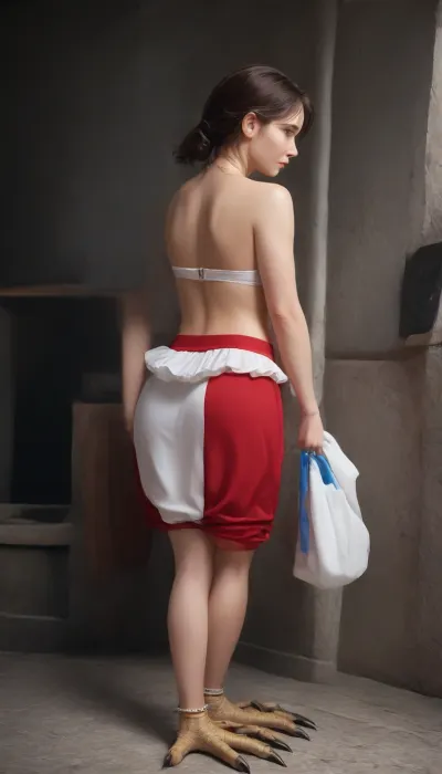 Full body view, back view, une, (jeune africaine skinny:1.5), 18yo, (((looks younger))), (Les mains attachées dans le dos:1.5), avec, (((cheuveux noirs frisés et frange droite:1.5))), poitrine plate, et un, (((gros cul rond:1.6))), Et des, (((hanches larges et curvy:1.6))), . Elle porte une, ((jupe crayon très moulante en cuir:1.4)), un, (Spandex sport's bras), et des, (((bottes en cuir hautes à talons:1.6))), elle est, (penchée en avant:1.6), (homme musclé et grand), lui, (tient la tête par les cheveux:1.6), Stable-Yogis-Makeup-Enhancer-XL, with, an, angry, expression, on, her/his, face, <lora:Creat0r_MagicDetailzV2_FIX:1.9>, <lora:Ass_Pants_XL:1.9>, <lora:bottomheavy_v1_sdxl_LoRA:1.9>, <lora:RMSDXL_Photo:2>, <lora:angryXL:1.7>