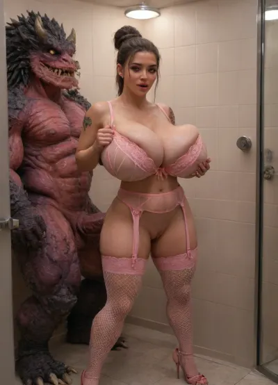 (HDR, 8K resolution, game detailed), (((babes porngame, impregnating job, harlot hairstyle, very fake enormous pornable breast, harlotry shape body, weared 2026's popular Brazil cabin shower lingerie, aged, gigantism human))), ((stripteaser breast posed with giant human gangmasturbation fucks on backdrop ahegao in rumpus room, pornjob, wear net stockings and spike heels. Midnightlife the sexy porned club, neon lighted, evolve)), ((sexy tattooed on her vagina))