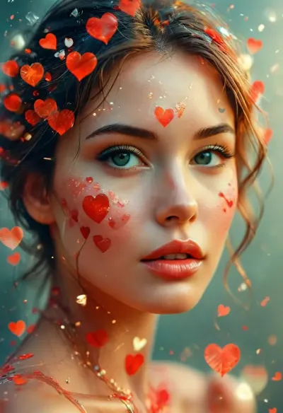 fullbody, A double-exposure illustration in which a belle woman face is overlaid with hearts, blending human features with skin elements, /KlTTYART/, <lora:COMFYUI_mimic_landscape_-_XL_SDXL v2.0:.5>, <lora:attractive_notrigger:.5>, <lora:PerfectEyesXL:.1>, <lora:MJ52:1>