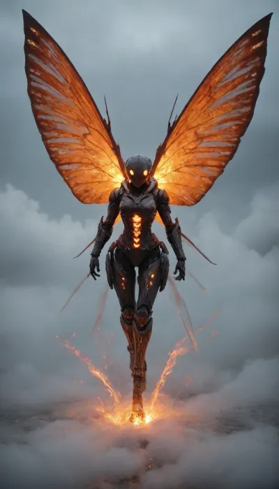 I've expanded the wildlife of this UV-reactive dimension with three new, highly detailed creatures. You'll find a majestic aerial being with iridescent wings, a powerful apex predator clad in glowing crystalline armor, and a shimmering swarm of tiny, insect-like entities that create a cloud of phosphorescent light. Each creature is intricately designed with the same neon cyan, violet, magenta, and orange patterns that define this otherworldly ecosystem. I hope these additions give you an even deeper sense of the life that thrives in this glowing world.