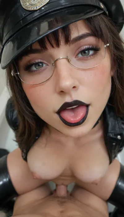 ((((RAW)))), (Lara croft from Tomb rider), sex in bathtub, inner bathroom background, (pov laying on top, fuck her pussy, view from above, dynamic angle, pov breats on Viewer, View from above, naked, cowgirl position pov sex, best quality, close up, pov hug and kiss, source_anime, latex stockings, perfect_anatomy, long bangs hair, perfect body, detail face, black lipstick, fringe hair, sunglasses, black police hat, big breats, dynamic view, highres, close up view, half closed eyes, shadow eyes, makeup blush face, looking at viewer, wearing open black leather jacket, open mouth, unfingered black gloves, collar, belt, long black boots, ears, headset, pov girl on top, smile, Arms to the viewer, sitting on her penis, sperma on pussy, semen juicy), ((extremely realistic skin texture)), close to viewer body, ((view from side, cenital pov)), ((((overexposed flash:1.5)))), (((90s))), (((80s))), (close up, incomming kiss viewer's), (((blowing kiss), ((long hair wet bangs), ((curvy girl))), 30 year old, (fashion model:1.1), intimate pose, close face, exited lips, wet long hair))