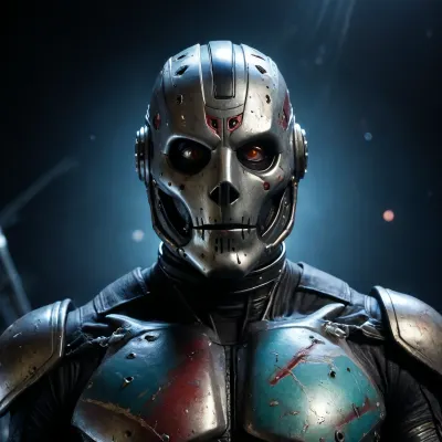 Extremely detailed, (IN SPACE), JASON X, SEXTA FEIRA 13, 8k resolution.