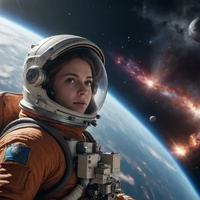 Extremely detailed, (IN SPACE), SEXTA FEIRA 13, 8k resolution.