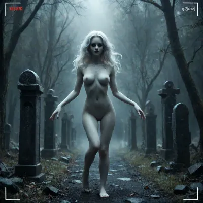 score_9, 1 ghastly female, about 33, very thin, is naked, ghost white skin, in a very foggy 1200's church graveyard, camera view is set far back, 32k image, floating in air, has no legs, ghostly form with no legs, perfect hands with long claw nails, no legs, no feet, ghostly form, floating, very skinny ghastly shape, completely naked, no hair, white ghostly afro hair, blood dripping from claws, evil demonic red eyes with a hollow empty feel, 34C cup breasts, medium size breasts, ghostly white boobs and nipples, everything about the ghost is ghastly and greyish white, raining heavy, old england graveyard, many ancient, tombstones, skeletal hands popping out of a few spots in background, scary environment, very spooky feel, ghost, person, <lora:ghosts person 1a:.8>, SW1RLYGH0ST, made, of, ghosts, <lora:SW1RLYGH0ST_sdxl:.8>, DonMD3m0nXL, <lora:DonMD3m0nXL-000010:.8>, <lora:Blight_Nox__Horror__Style:.8>