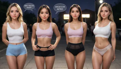 (full color best quality), just 2 girl's 1sexy woman+ 1girl up ass on stomach and mom in doggistyle, cute whores 19 years old. cuckold, orgy fantasy, ((2 huge man fuck my dauġther and wife)), (body young:1), (((his gigantic black cock))), ((STANDING IN MODERN PARK:1.8887)), (WELL body), ((young adult:1.621)), (perfect face:3.9874), dark brown skin woman, VERY long BLONDE hair, tanned skin, (perfect glow big black white eyes), ((Best clear quality)), 3 girls. scandinavian, 18 years Old. long blonde hair, thick thighs, big ass, (very petite:1), beautiful face, natural large breasts, real skin, ((perfect close up blue white eyes)), perfect lips, (body petite), small waist, perfect hourglas's figure, (big defined butt:1.4), flat abs, (DETAIL CAMEL TOE), (REALISTIC textures clothes ALL GIRL'S wearing DRESS, SKIRT, TANK TOP pink, BLUE, YELOW, GREEN, PANTYHOSE:1.168), (platform heels 44 cm), big firm tits, very cute, (transparent clothes:1.131), visible panties, ((young adult:1.432127)), very deeply perfect skin, full makeup, pink lipstick, lip gloss, ((Big ass:1.1)), (((big hips:1.12))), (FHD:2), (dark night chiaroscuro lighting:2.235), (standing sex modern park shure darkness night:1), big tits, girl, full, SEX ESCENES viewer, audience, movie, still, film, cinematic, zero lighting, darkness, 1200mm, brown, close, up, angle, unblurr, best, contrast, very, clear, 12k, quality, background, more, detail, imaginative, yoga SHORTS, transparent, wearing, pantyhouse, stockings, garter belt, HD, Best, (((text bubble))), ((("j somos las favoritas para las orgias de mama y papa!"))), taboo, SMILE, horny, definition, vaginal sex, details, family, sweaty, horny audience, ((super realistic texture clothes)), wife's cuckold white husband watching and masturbates., (4ng3l, face:1), black, panties, croptop, ass, whore, cute, cum, hankyu3000, (Hankyu3000_SDXL_V1:.8), (Radiant, Darkness, lora_SDXL_BetterFaces-LoRA_v1:2), (lora_AdvancedEnhancerXLv6:1), (lora_PantyPull-000055:.2), (lora_Radiant_Darkness:.1), (lora_Creat0r_MagicDetailzV2_FIX:.3456789), +detailxl+, (lora_sd_xl_dpo_lora_v1:.3), Diamond, lora_Perfect_Eyes, .5, (lora_Diamond-000005:.5), detailed, eyes, perfect, freckles, skin, texture, photorealistic, <lora:attractive_notrigger:.5>, <lora:Frylock_Aqua_Teen_Hunger_Force_Adult_Swim:.5>, <lora:Metal:.5>, <lora:detailed_notrigger:.8>, <lora:Super_Eye_Detailer_By_Stable_Yogi_SDPD0:.8>
