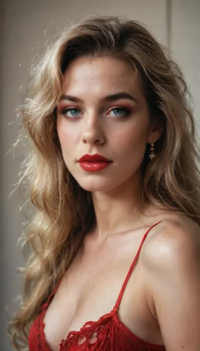 super sexy, incredibly sexy, long hair, red lips, makeup g string, lace, posing sexy, 80s_glamour_shots, hyper realistic photo, High quality, resolution, contrast, <lora:add-detail-xl:1.2>, <lora:80s_Glamour_Shots:1.4>, <lora:real-humans-PublicPrompts:1.6>, perfecteyes, <lora:lora-sdxl-perfect-eyes:.8>