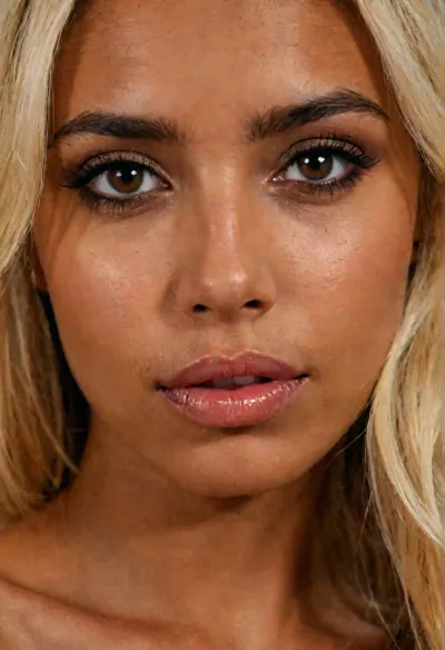 Reproduction fidèle de la personne sur la photo de référence, visage identique, dimension visage identique, sourcils et cils identique, même couleur de peau, même texture de peau, même éclairage de peau, même lèvre, même pommettes, même mâchoire, même coiffure et couleur de cheveux, rendu photoréaliste, visage ultra-détaillé, pores de la peau naturels, éclairage identique à la référence, visage jeune. photo, fille, Sous-vêtements, dentelle, Jolie fille, (Scène d'intérieur:1.2), Pièce sombre, L'art de la photographie de contraste, Posture douce et belle, Poitrine généreuse, Belles hanches, Silhouette harmonieuse, Plan cinématographique, (Prise de vue en basse lumière:1.3), Rendu Octane, Lumière ambiante douce, F/2.4, Belle lumière douce de studio, Détails éclatants, Hyperréaliste, Élégant, Beau fond, 8K, Qualité optimale